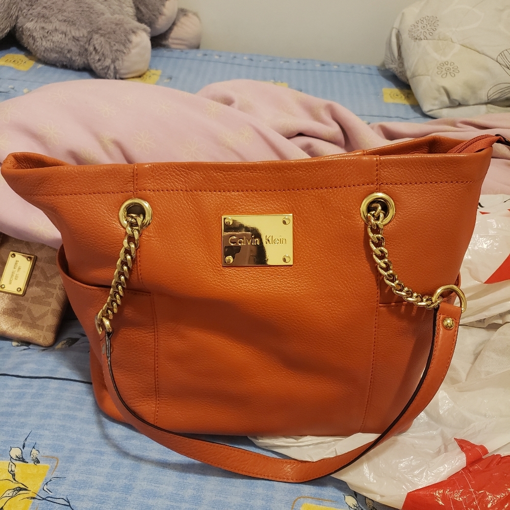 Calvin Klein Gold Tote bag